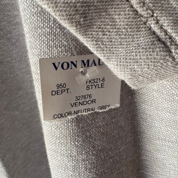 Fundamental Coast Pullover Top Men's Long Sleeve 1/4 Zip Soft Gray XXL NWT - Picture 8 of 10